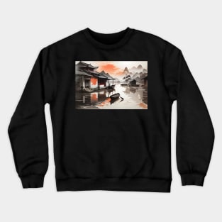 chinese themed art Crewneck Sweatshirt